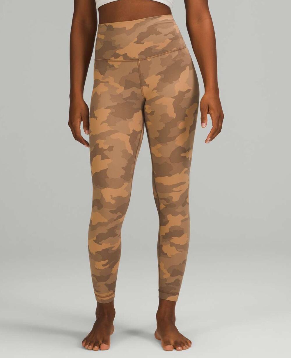Lululemon Align High-Rise Leggins 25" Inseam Heritage 365 Camo Beige Size 10